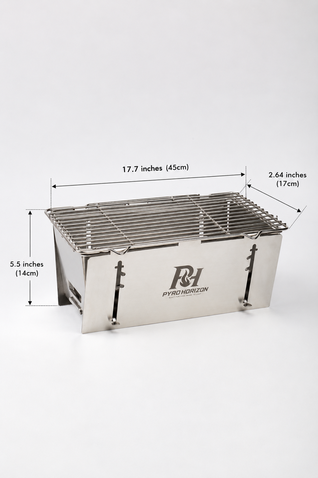 Foldable Charcoal Grill 17.7 inches (45cm)